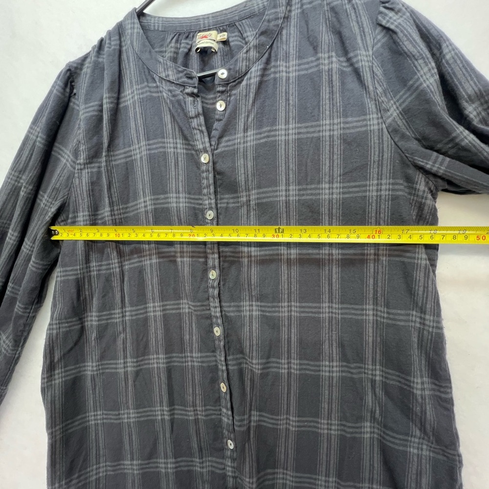Faherty Harper Top in Aspen Black Plaid-Medium - Picture 8 of 12
